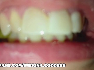 Goddess vore grapes fetish mouth and uvula