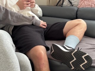 Real Amateur Couple Handjob - She Takes Care of my Morning Wood