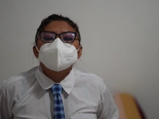 Student and slut!! She wears a short skirt and is very sexy