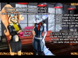 MrSafetyLion Official - Coco Bandicoot and Rivet Lombax impregnated by an OC!