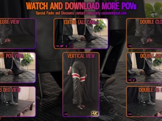 Flattening Your Cock and Balls with my Metal High Heels - Cock Balls Crush Trample, Shoejob, CBT