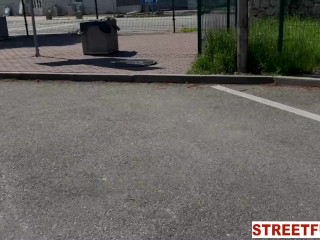 STREETFUCK Creampie in the Woods - Stray Cruz