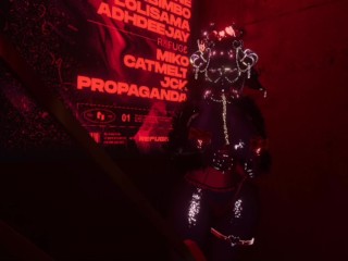 I'm fucking myself with a bottle because I don't have enough for dildo.