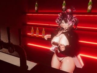 I'm fucking myself with a bottle because I don't have enough for dildo.