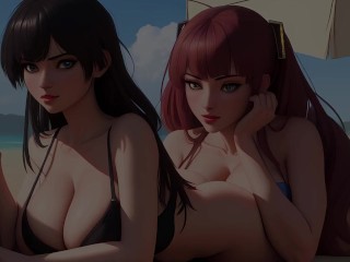 Hot Beach Babes Inspired by 90s Video Game Style - Slideshow