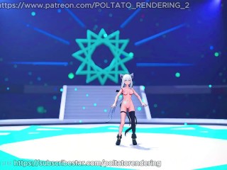 【MMD ホロライブ  4K/60fps】《Shirakami Fubuki (白上フブキ)》~《T-ARA[티아라] "NUMBER NINE [넘버나인]》