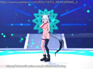 【MMD ホロライブ  4K/60fps】《Shirakami Fubuki (白上フブキ)》~《T-ARA[티아라] "NUMBER NINE [넘버나인]》