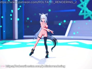 【MMD ホロライブ  4K/60fps】《Shirakami Fubuki (白上フブキ)》~《T-ARA[티아라] "NUMBER NINE [넘버나인]》