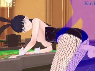 Akira Todo (Bunny Girl) and I have intense sex in the casino. - World's End Harem Hentai