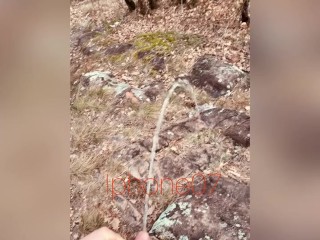 I had to pee twice on the same walk in the park