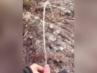 I had to pee twice on the same walk in the park