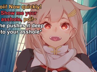 [Hentai JOI] Yuudachi HATES Your Balls (CBT, Feminization, Anal, Humiliation, Femdom, Partial CFNM)