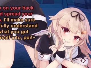 [Hentai JOI] Yuudachi HATES Your Balls (CBT, Feminization, Anal, Humiliation, Femdom, Partial CFNM)