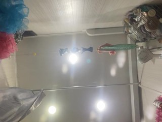 A man pisses on your face in the bathroom