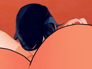 Navia x Clorinde (Clorivia) ( Genshin Impact Yuri Lesbian Animation )