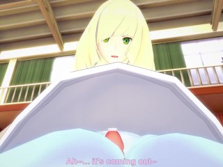 Lusamine from Pokemon Works Out With a Footjob! Hentai POV