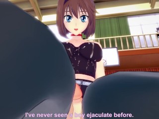 Anzu rom Yu-Gi-Oh! Works Out With a Footjob! Hentai POV