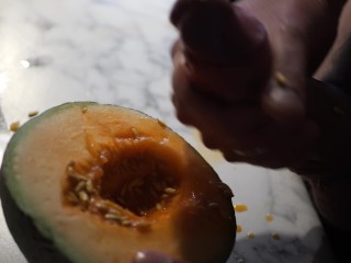 Fat big cock fucks juicy melon until cum and creampie. Very hot and sweet night