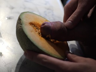 Fat big cock fucks juicy melon until cum and creampie. Very hot and sweet night