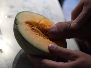 Fat big cock fucks juicy melon until cum and creampie. Very hot and sweet night