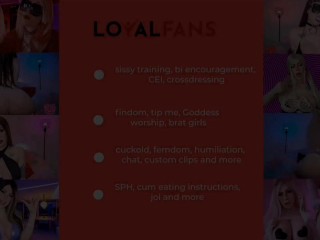 Cum like a girl - sissy slut training