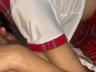 School girl Riya Sucking till Cum in her Mouth