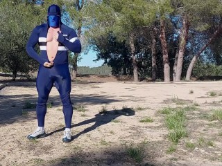 Speed skate suit action