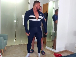 Speed skate suit action