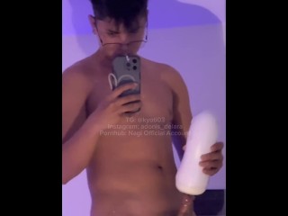 Kainin mo tamod ko please para hindi masayang :( Grabe sobrang sarap gamitin netong masturbator! Ugh