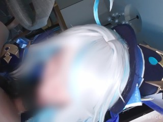 💙💧【AliceHolic13】Genshin Impact Furiina Cosplaying femdom milking raw sex♡