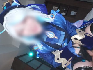 💙💧【AliceHolic13】Genshin Impact Furiina Cosplaying femdom milking raw sex♡
