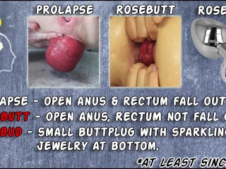 Hotkinkyjo anal gape, fisting, prolapse & big silver dildo from mrhankey in ass