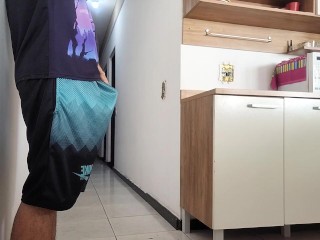 RISKY SEX with my husband's friend, I couldn't resist seeing his erect cock!