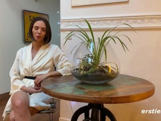 Ersties - All Wet & Soapy, Eve Grabs a Dildo To Bring Herself Pleasure