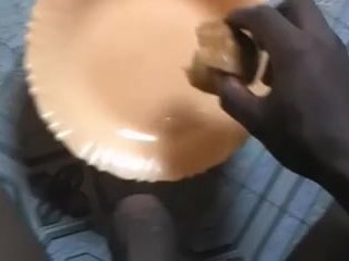 I BUSTED A HUGE NUT ON MY CAKE BEFORE EATING IT