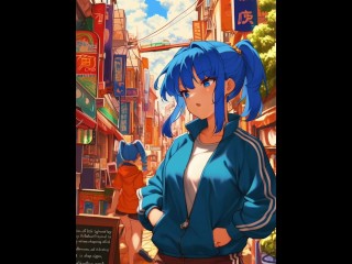 【エロアニメ】友達と女友達がまんぐり返しで中出しセックス