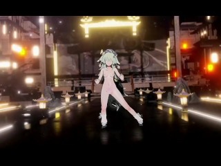 Huohuo Hentai Honkai Star Rail Fox Girl Nude Dance Hit And Run Mmd 3D All Colors Compilation