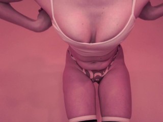 Naughty Jennifer has new panties, butthole winking cum countdown