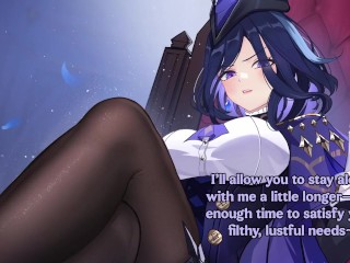 Clorinde challenges you to a duel! (try not to cum, foot fetish, femdom)