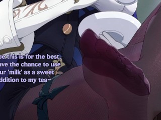 Clorinde challenges you to a duel! (try not to cum, foot fetish, femdom)