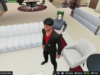 goth girlfriend Draven stops over 3dxchat