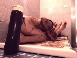 彼女のパイパンまんこをチョコまみれにして激甘クンニ♡ねっとりトロけるようなクリトリスへの愛撫で痙攣絶頂イキまくり　クリ舐め　全裸　ヌルヌル　濃厚　m字開脚　女性向け　AV　えっち　えむゆみ　カップル