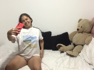 I make a hot video for my lover and send it to him.