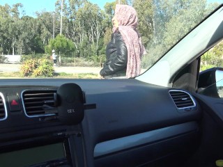 cheating turkish muslim wife is NOT SCARED to get in a strangers car