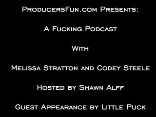 Melissa Stratton Gets Fucked While Being Interviewed. Host Eats Chicken Wings