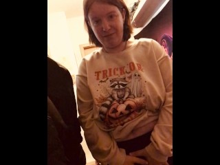 Nymeria Malfoy no makeup striptease, body show–off