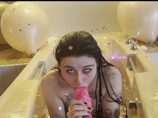 Valentine's Day Bath  Blow Job