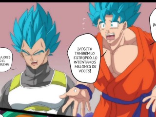 Goku y Vegeta hacen de todo para complacer a Bulchi