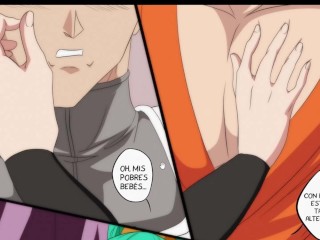 Goku y Vegeta hacen de todo para complacer a Bulchi