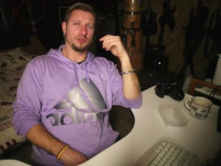 JerkVlog #36: my life speech over hard times and huge cumshot after 5 days of abstinence